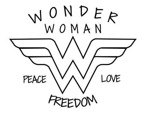 What is the symbol for wonder woman? Wonder Woman Logo Stencil | Heroe, Tatuajes