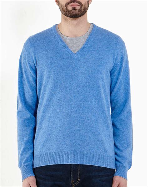 Mens Cashmere V Neck Sweater Maisoncashmere