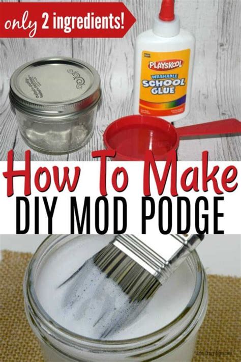 How To Make Homemade Mod Podge Homemade Mod Podge Recipe Homemade