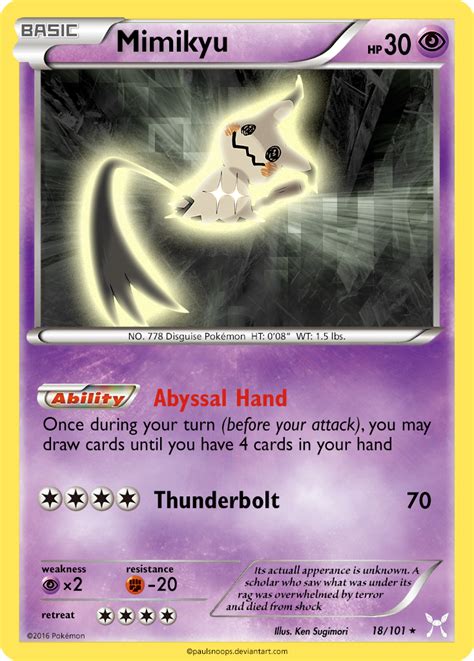 Would you use red card mimikyu as a lead, or a late game setup sweeper? Mimikyu RR by TheNyanCatXD | Pokemon, Pokemon cards legendary, Pokemon cards