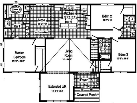 Canton 1 Story One Stories Modular Home Floor Plan The Home Store
