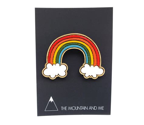 Rainbow Brooch Rainbow Pin Rainbow Jewellery Rainbow Ts Etsy