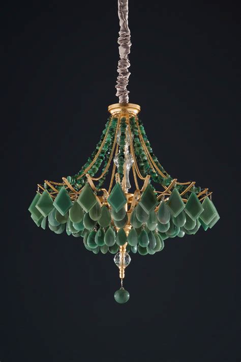 Green Chandeliers Modern Crystal Chandelier Crystal Lighting