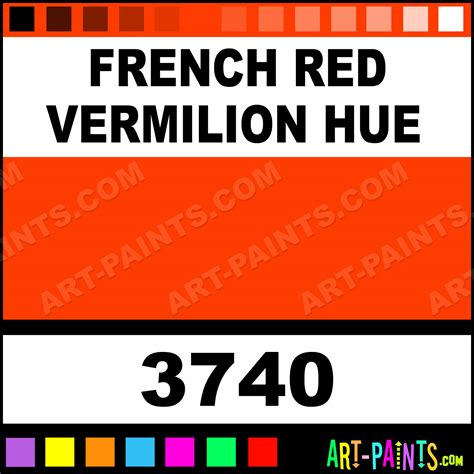 We believe in helping you find the product that is right for you. French Red Vermilion Hue Artists Oil Paints - 3740 ...
