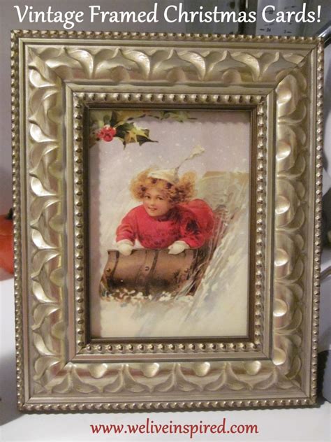 Get 100 of these motivational cards for only pennies each on amazon. Antique Framed Vintage Christmas Cards-Inexpensive Christmas Gift Idea & Holiday Home Decor - We ...