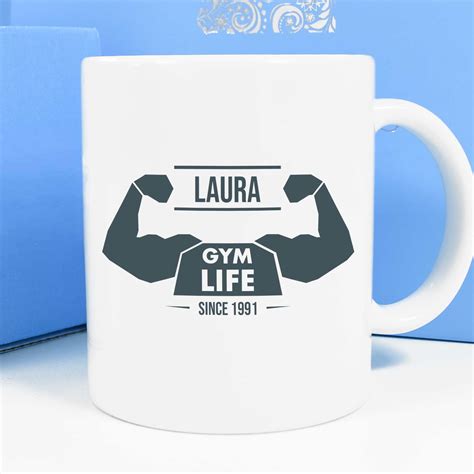 Personalised Gym Life Mug