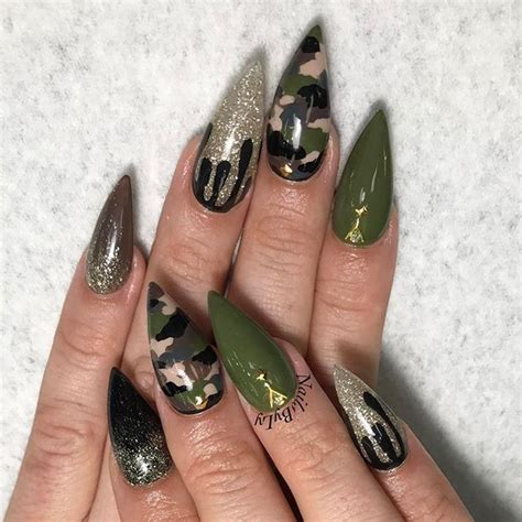 31 Creative Camo Nails With Video Tutorial Camo Nails Camouflage
