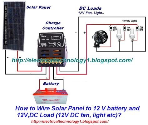 Learn about wiring diagram symbools. How to Wire Solar Panel to 12V battery and 12V,DC Load