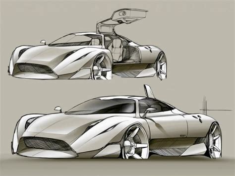 Supercar Concept Sketch Video Car Body Design