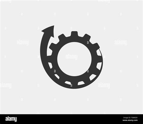 Metal Gears And Cogs Vector Gear Icon Flat Design Mechanism Wheels