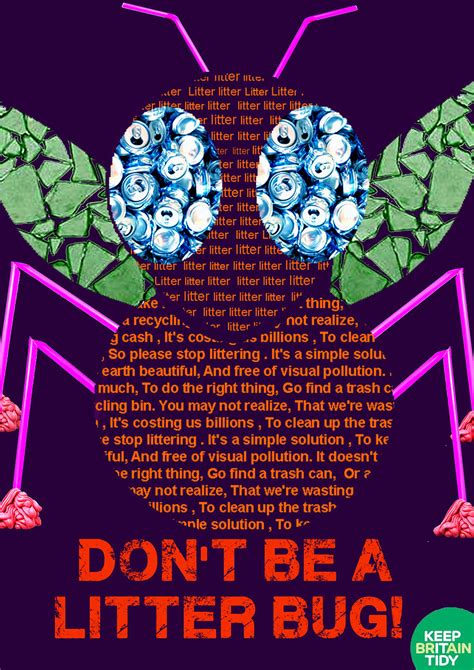 Dont Be A Litter Bug Poster Emilyjane1994 Flickr