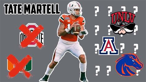 Former QB1 Star And Ohio State And Miami QB Tate Martell Is Entering