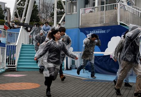 tokyo holds mass evacuation drills in preparation for north korean missile attack