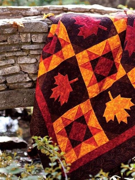 Rich Colors Make a Stunning Autumn Quilt - Quilting Digest