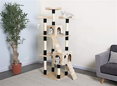 Go Pet Club 72 Premium Cat Tree Kitty Tower Kitten Condo For Indoor