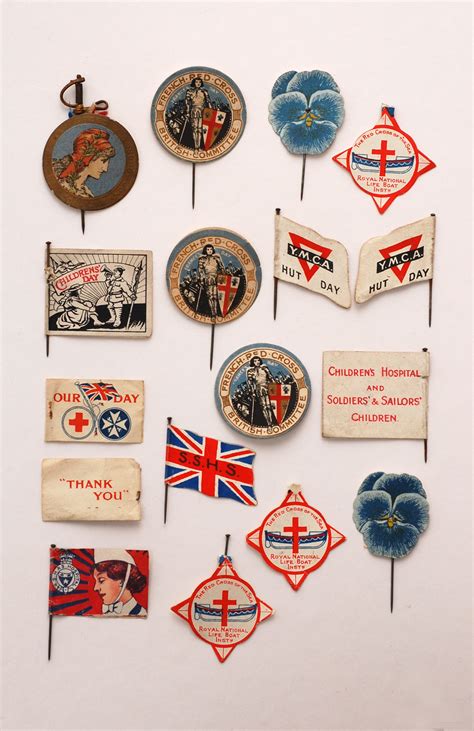 Beau Papier Collection No4 Ww1 Fundraising Pins