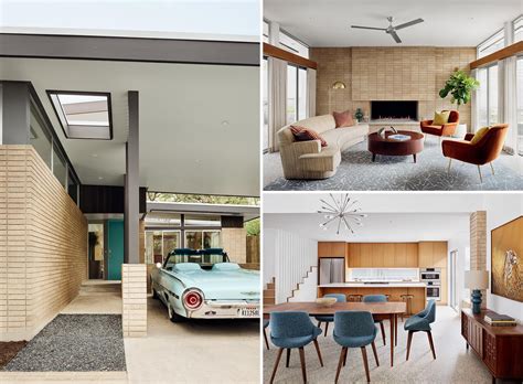 The Design Of This New Home Was Inspired By Mid Century Modern
