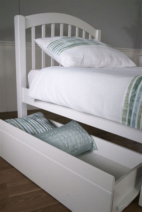Limelight Despina 3ft Single White Wooden Bed Frame With Under Bed