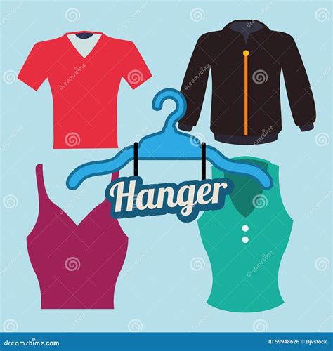 Hanger Design Stock Vector Illustration Of Object Hang 59948626