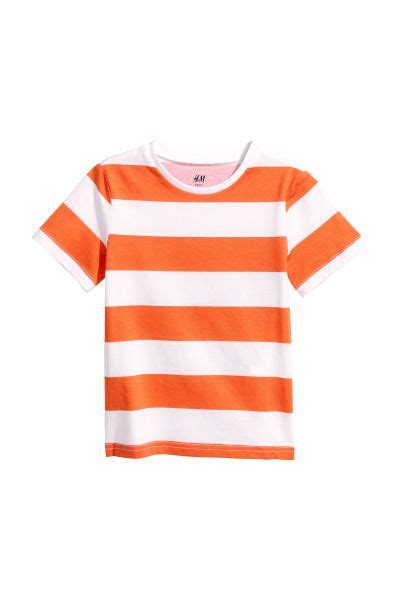 T Shirt Whiteorange Striped Kids Handm Au Orange Stripes Baby