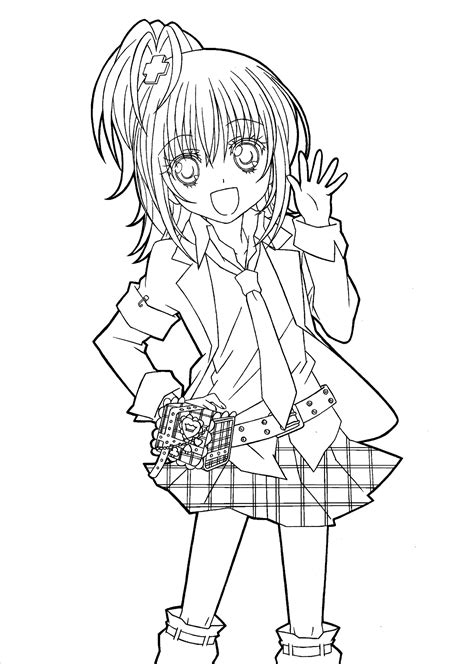 Anime School Girl Coloring Pages