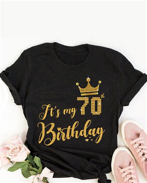 Its My 70th Birthday T Shirt 70 Years Old 70th Birthday T Etsy