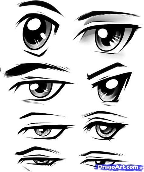 Manga Eyes Guy Drawing How To Draw Anime Eyes