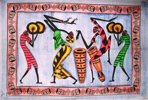 African Tribal Dance Poster African Wall Art Hippie Etsy