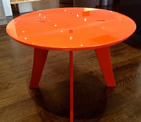 Look Lacquered Round Tablerenewed Refinished And Lacquered This