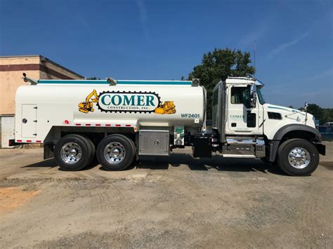New Fuel Truck Added To Growing Fleet Comer Construction Inc