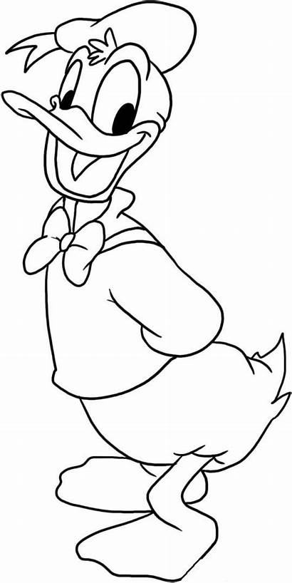 Duck Donald Coloring Pages Clipartbest Clipart Disney