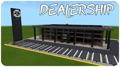 How To Build A Car Dealership In Minecraft Mercedes Benz Minecraft Car Dealership Tutorial