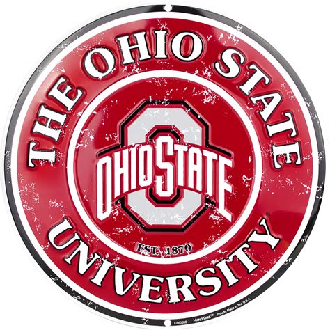 CS60095 - Ohio State Buckeyes Circle Sign – HangTime png image