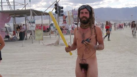 Public Exhib Burning Man Interview Naked ThisVid