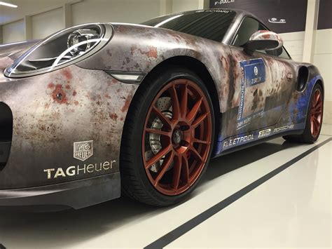 Porsche 911 Turbo Gets Rusty Wrap Salutes Barn Find Time Travelers