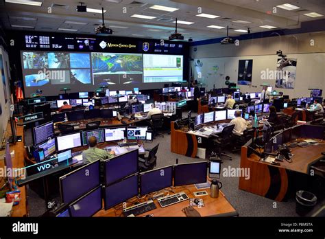 International Space Station Control Room Stock Photo Alamy