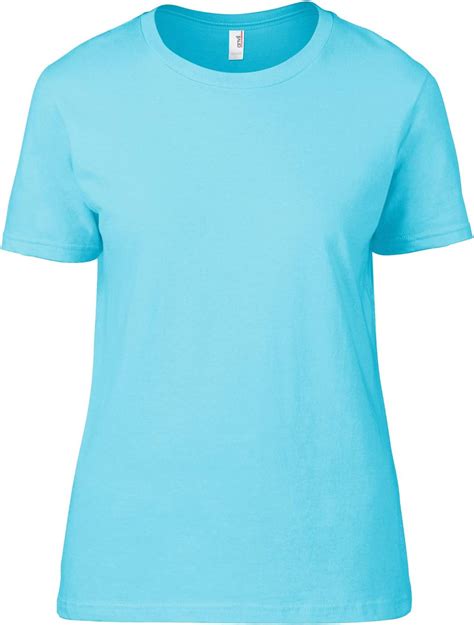 Anvil Playera Básica Para Mujer 880 Camiseta De Algodón Liso