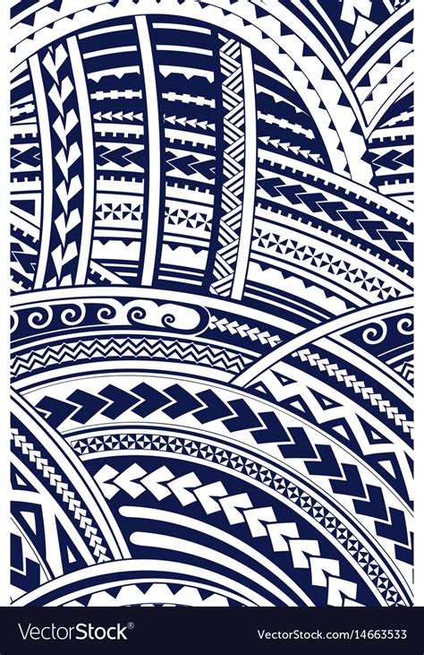 Samoa Style Ornament Royalty Free Vector Image