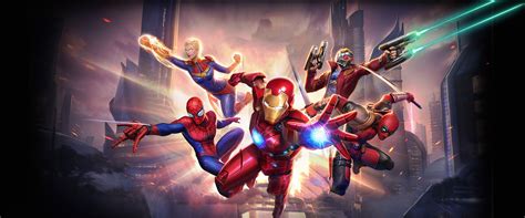 Marvel Super War Hd Star Lord Carol Danvers Iron Man Tony Stark
