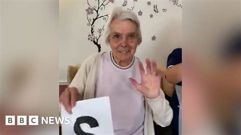 Coronavirus Care Home Residents Dance A Stay Safe Message Bbc News