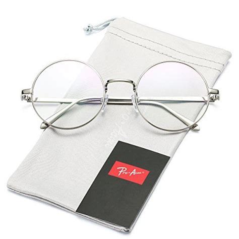 Pro Acme Retro Round Metal Frame Clear Lens Glasses Non P Https