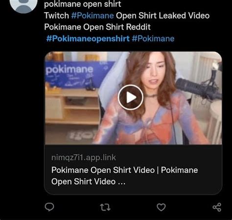 Watch Pokimane Open Shirt Video Reddit Check The Presence Of