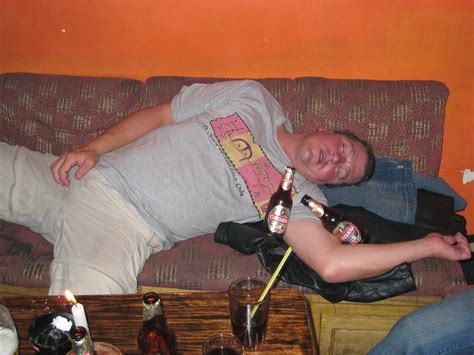 Drunk Man Passed Out