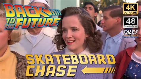 Back To The Future Skateboard Chase Remastered To 4k48fps Youtube