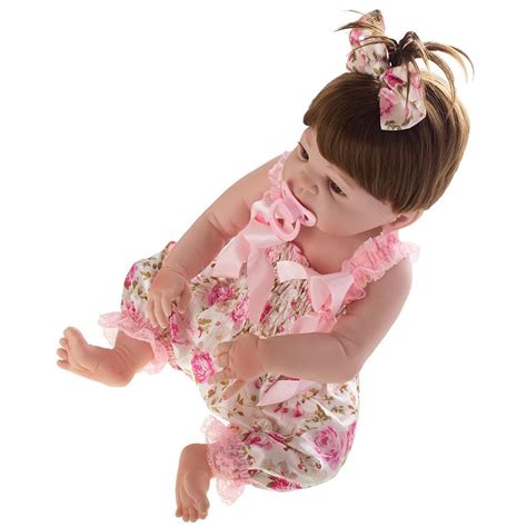 Boneca Laura Doll Baby Pink Flower Shiny Toys Ri Happy