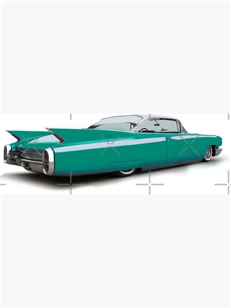 Seafoam Green 1960 Cadillac Poster For Sale By Lensesandwheels