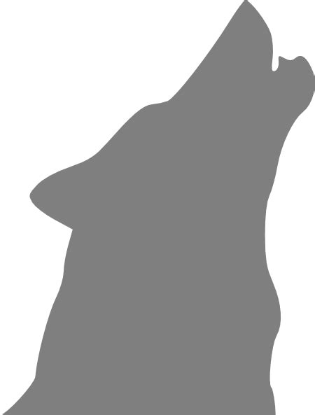 Wolf Head Silhouette Free Clip Art Library