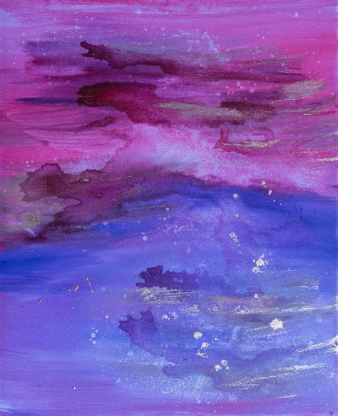 Purple Abstract 1 Painting By Maralea Norden