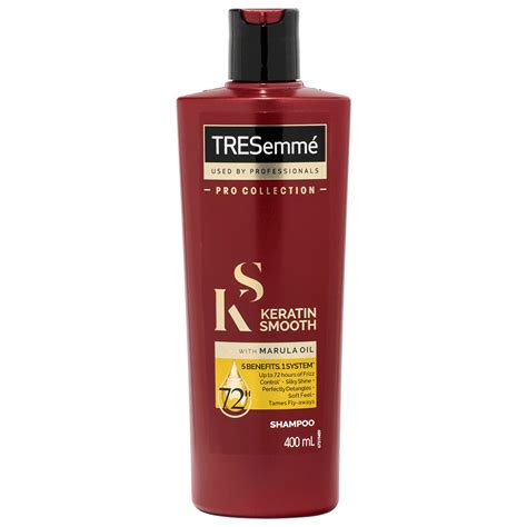 Tresemme шампунь keratin smooth разглаживающий с кератином и маслом марулы, 230 мл. TRESemme Pro Collection Keratin Smooth Shampoo 400ml | DrugCos