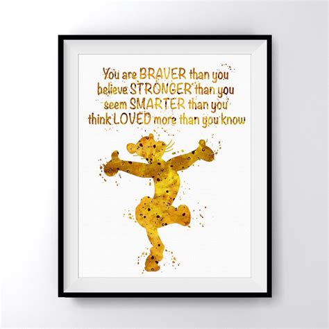 We have an exceptional range of premium products that will be sure to add a pop of style to any wardrobe. Winnie the Pooh Tigger Quote 2 Art Print Poster